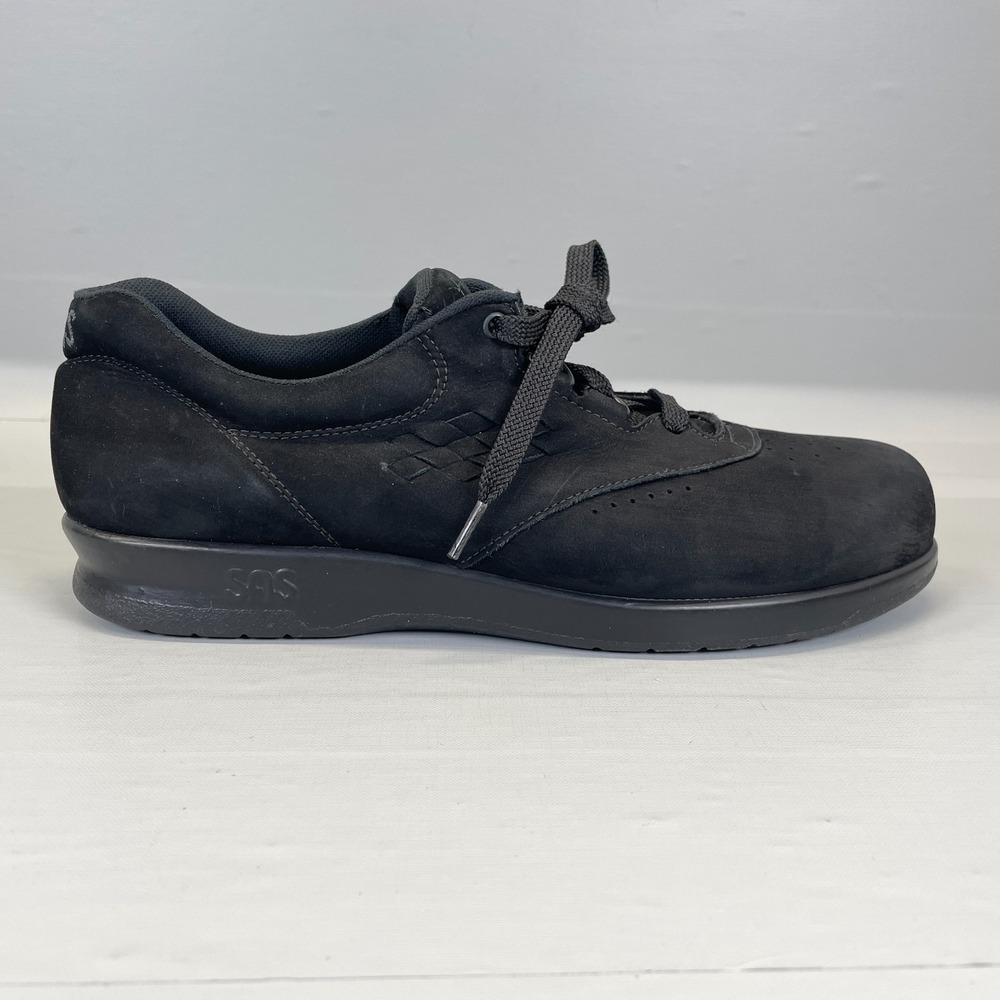 SAS Free Time Shoes Womens Size 8.5 N Black Nubuck Walking Comfort Orthopedic